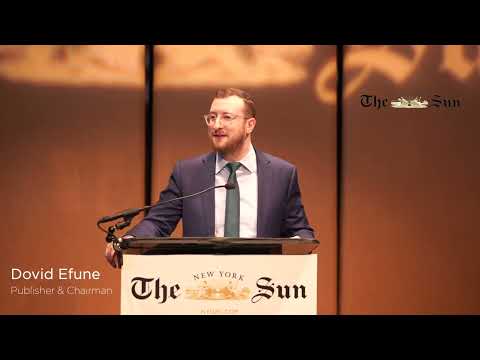 New York Sun Publisher Dovid Efune Delivers Remarks at Relaunch Celebration