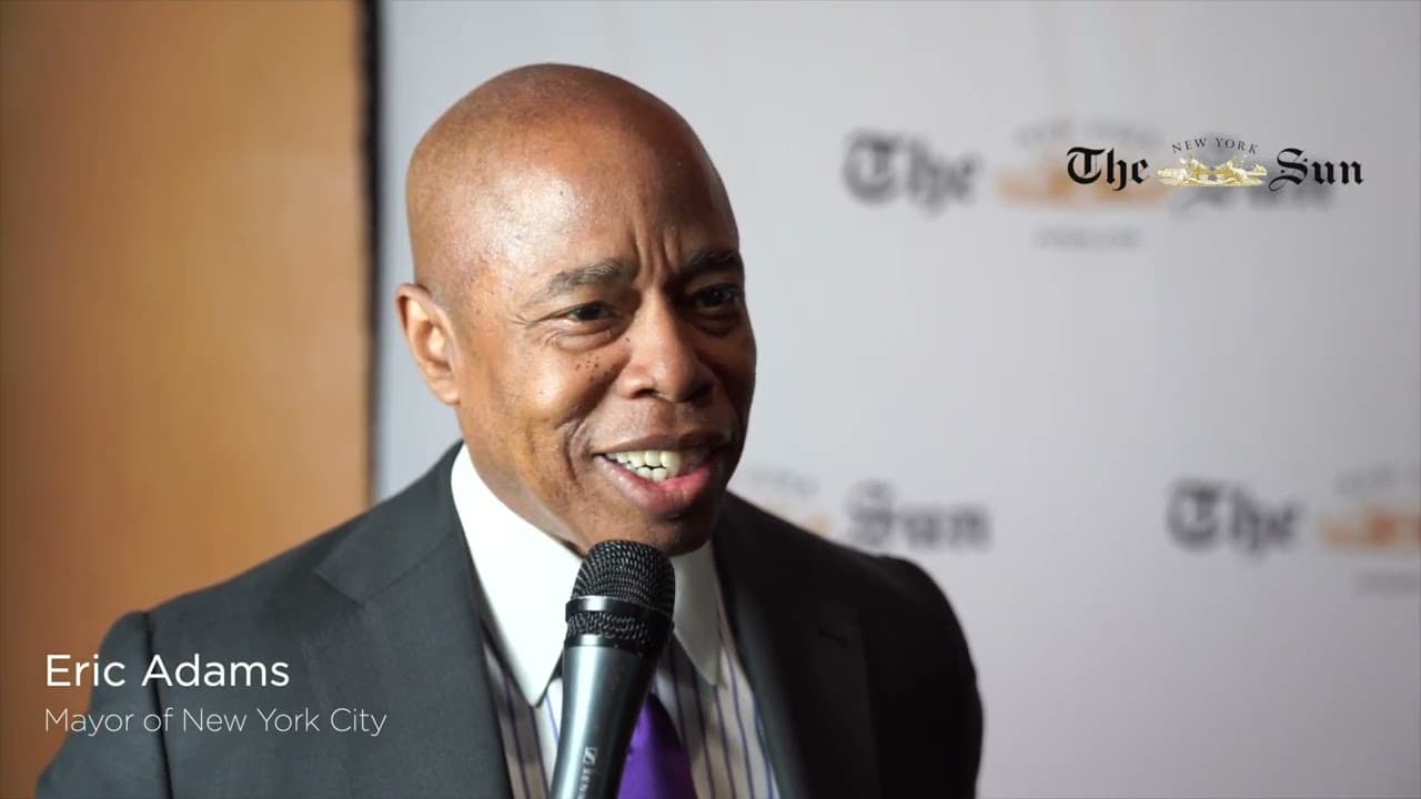 Red Carpet Interview With Mayor Eric Adams at New York Sun Relaunch Event